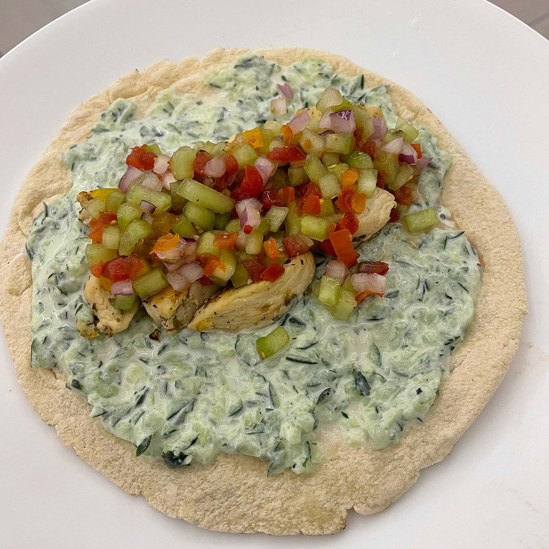 Greek Chicken Gyros with Tzaziki