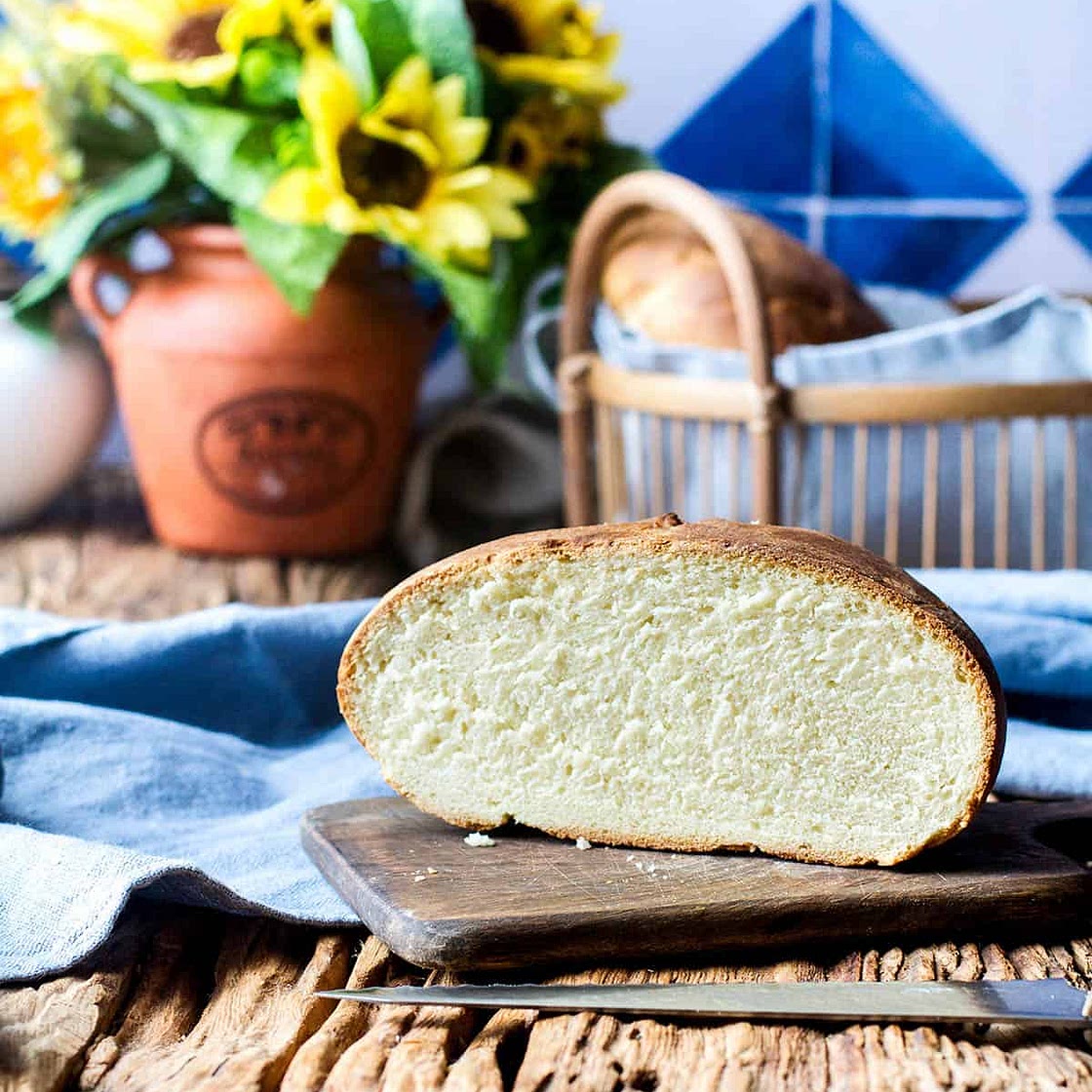 Rustic Greek Bread Recipe (Horiatiko psomi)