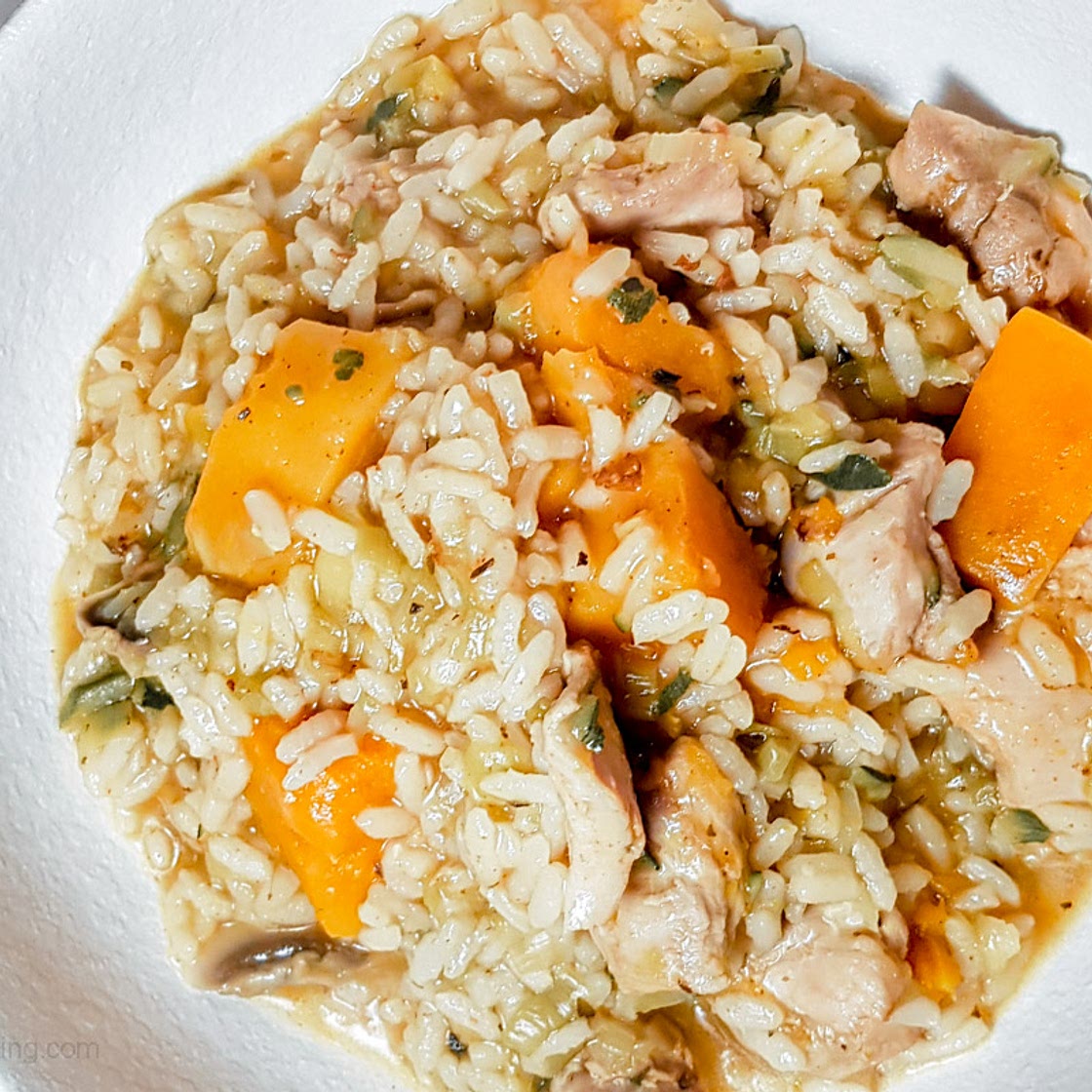 Instant Pot Chicken and Pumpkin Risotto