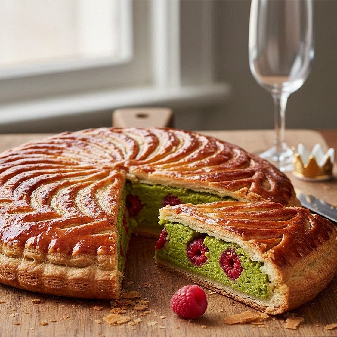 Galette des Rois pistache et Framboise - my version