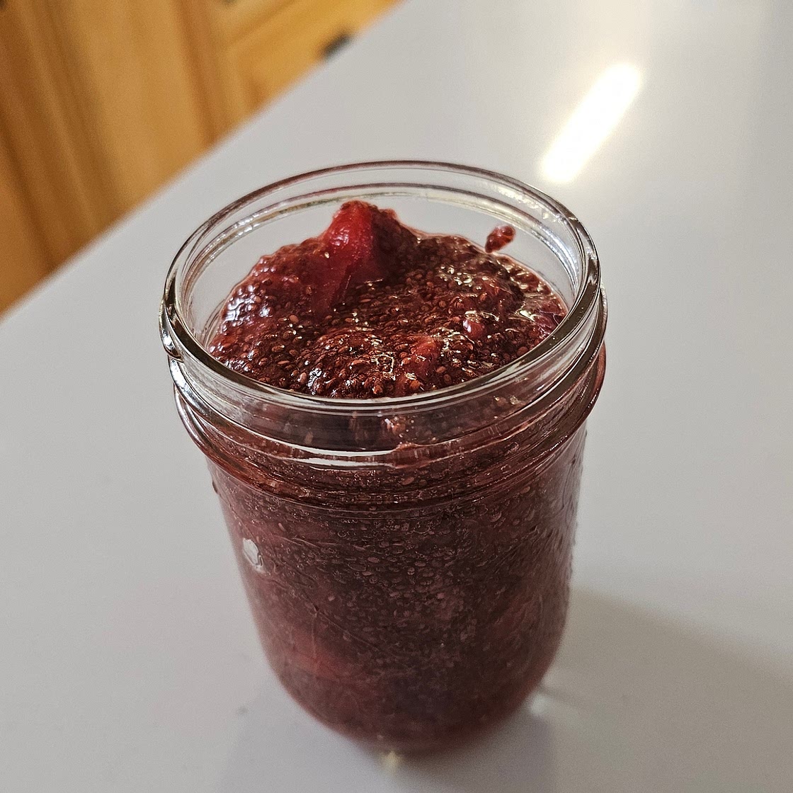 3 ingredient chia jam