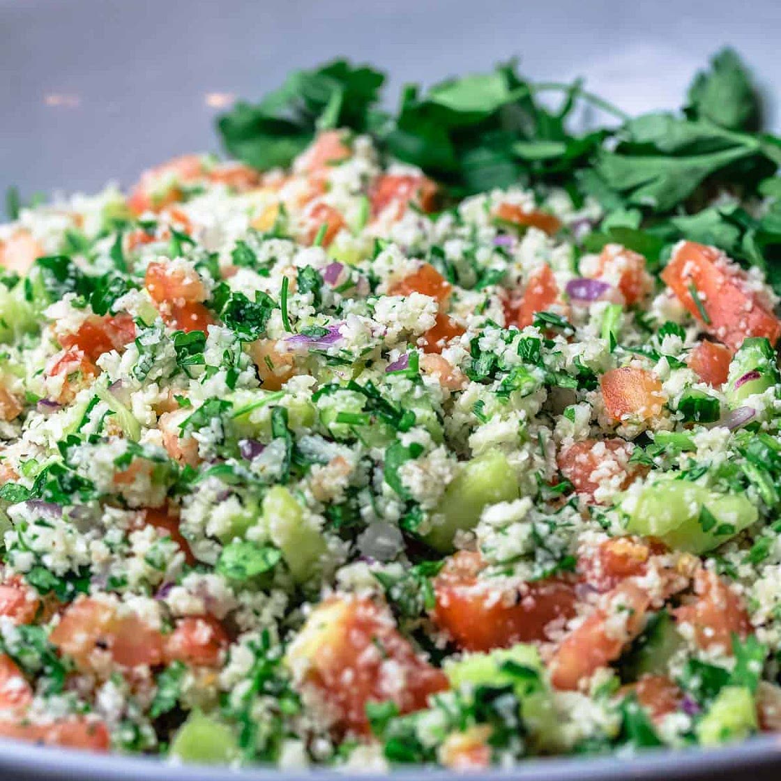 Mediterranean Cauliflower Salad
