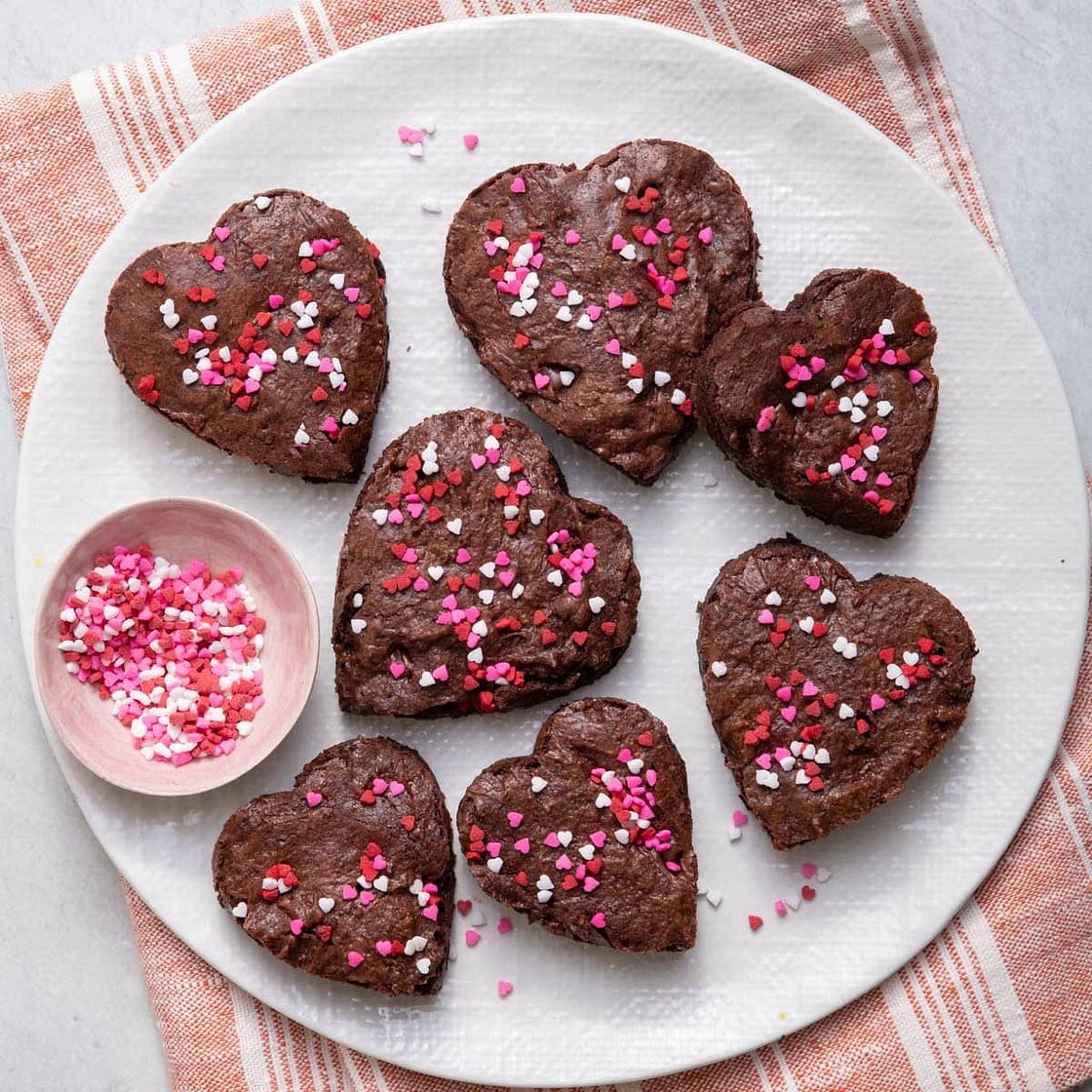 Fudgy Valentine Brownies