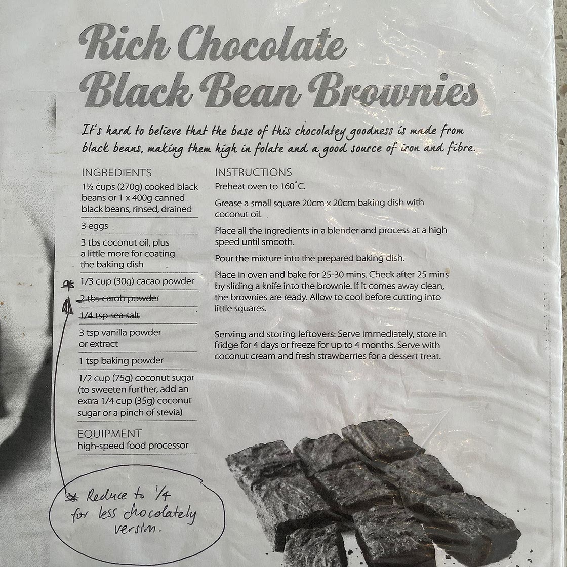 Rich Chocolate Black Bean Brownies