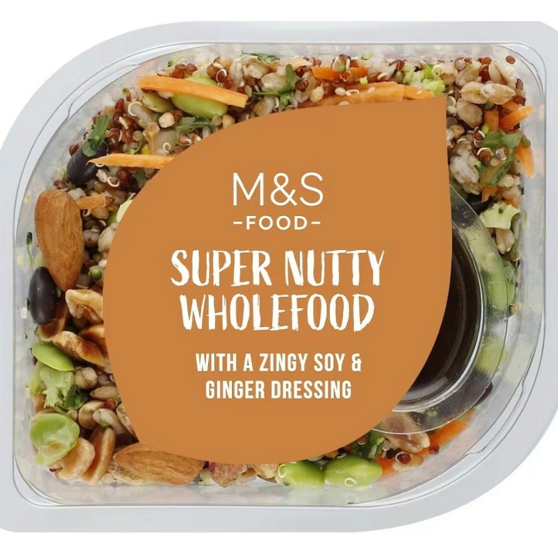 Soy & Ginger Quinoa, Bean & Nut Salad (No Spelt)