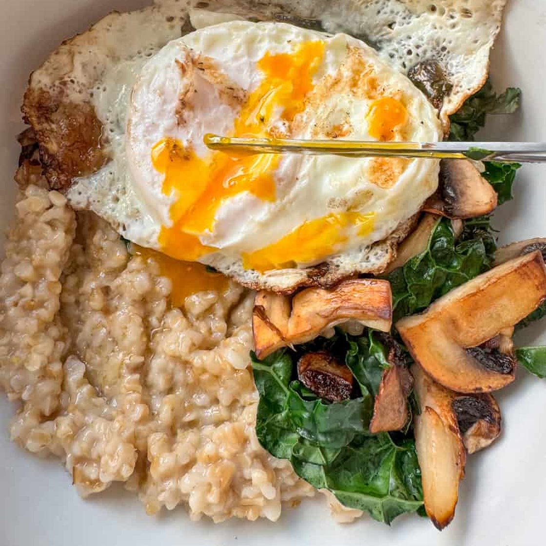 Savory Oats Breakfast Bowl