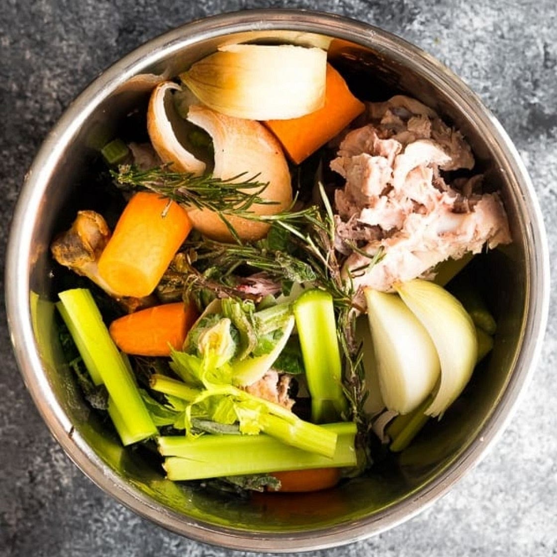 Slow Cooker Turkey Bone Broth (Stock)