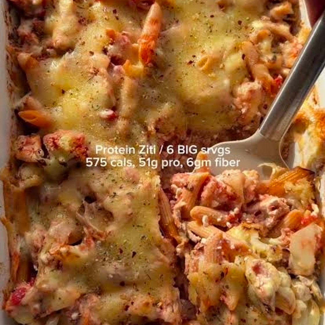 High Protien Baked ziti