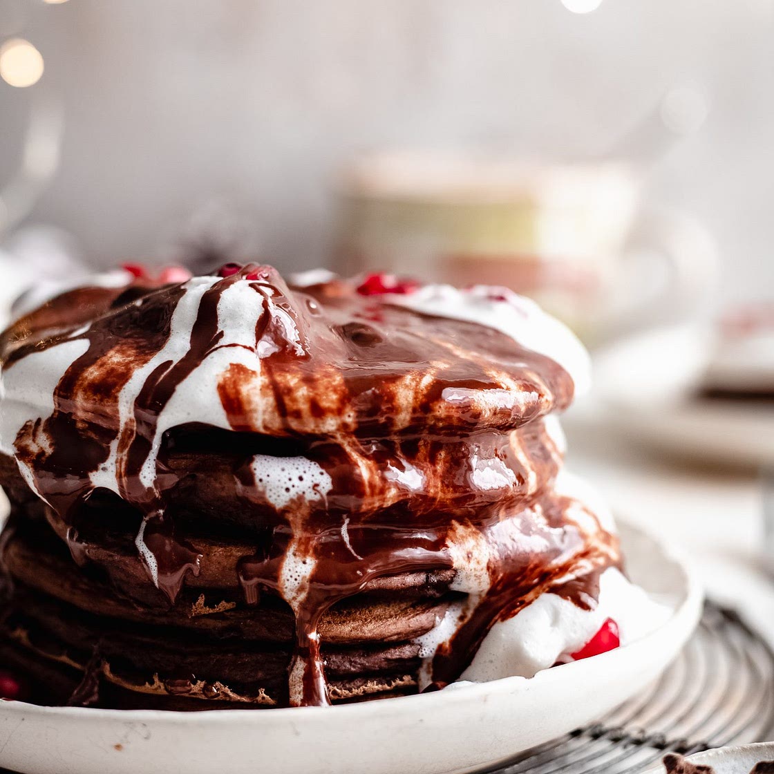 Vegan Chocolate Pancakes Recipe (Gluten Free!)
