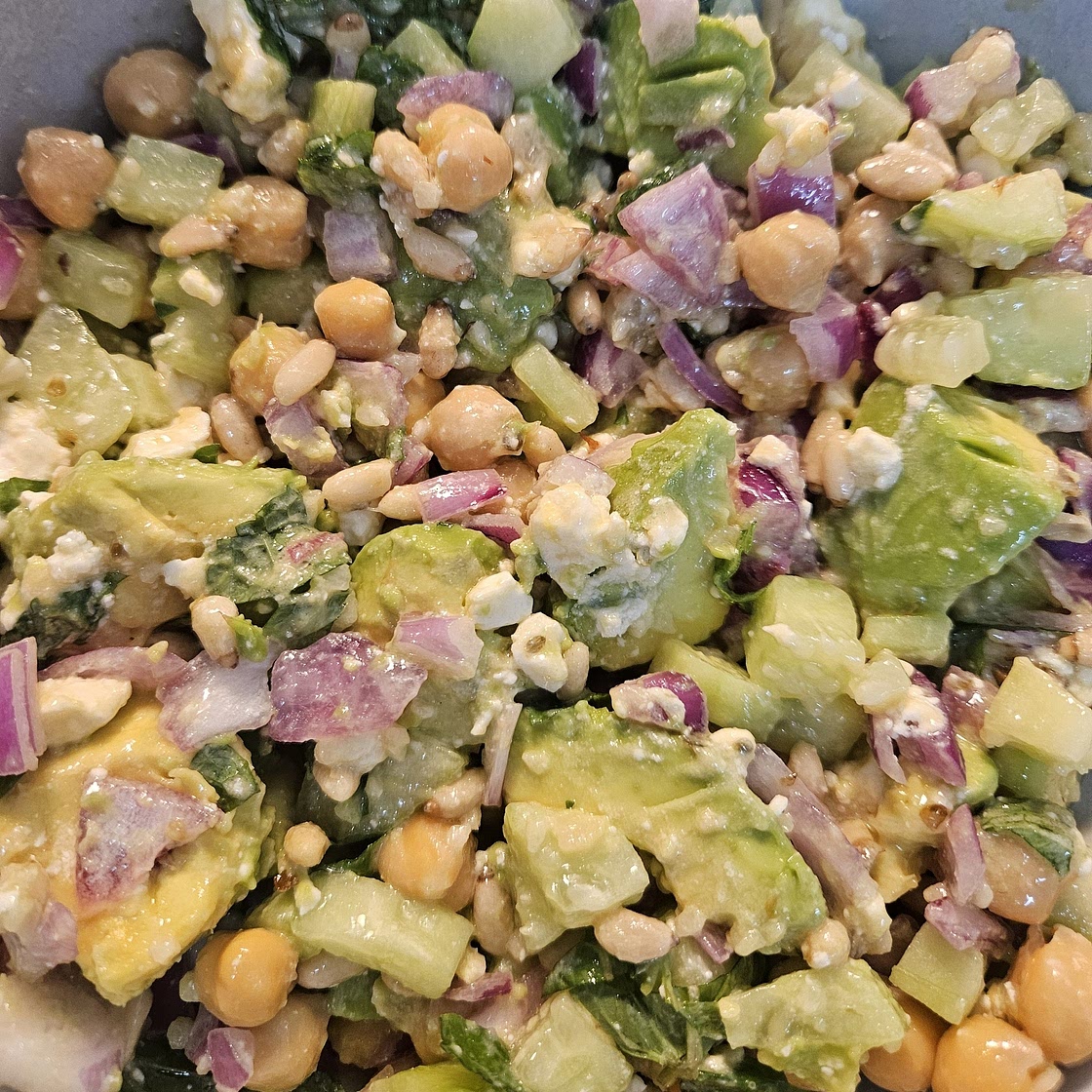 Cucumber Chickpea Salad
