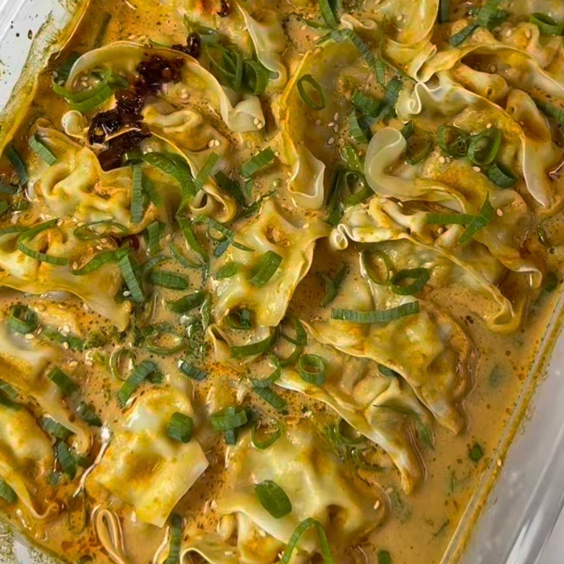 One pan dumpling bake 