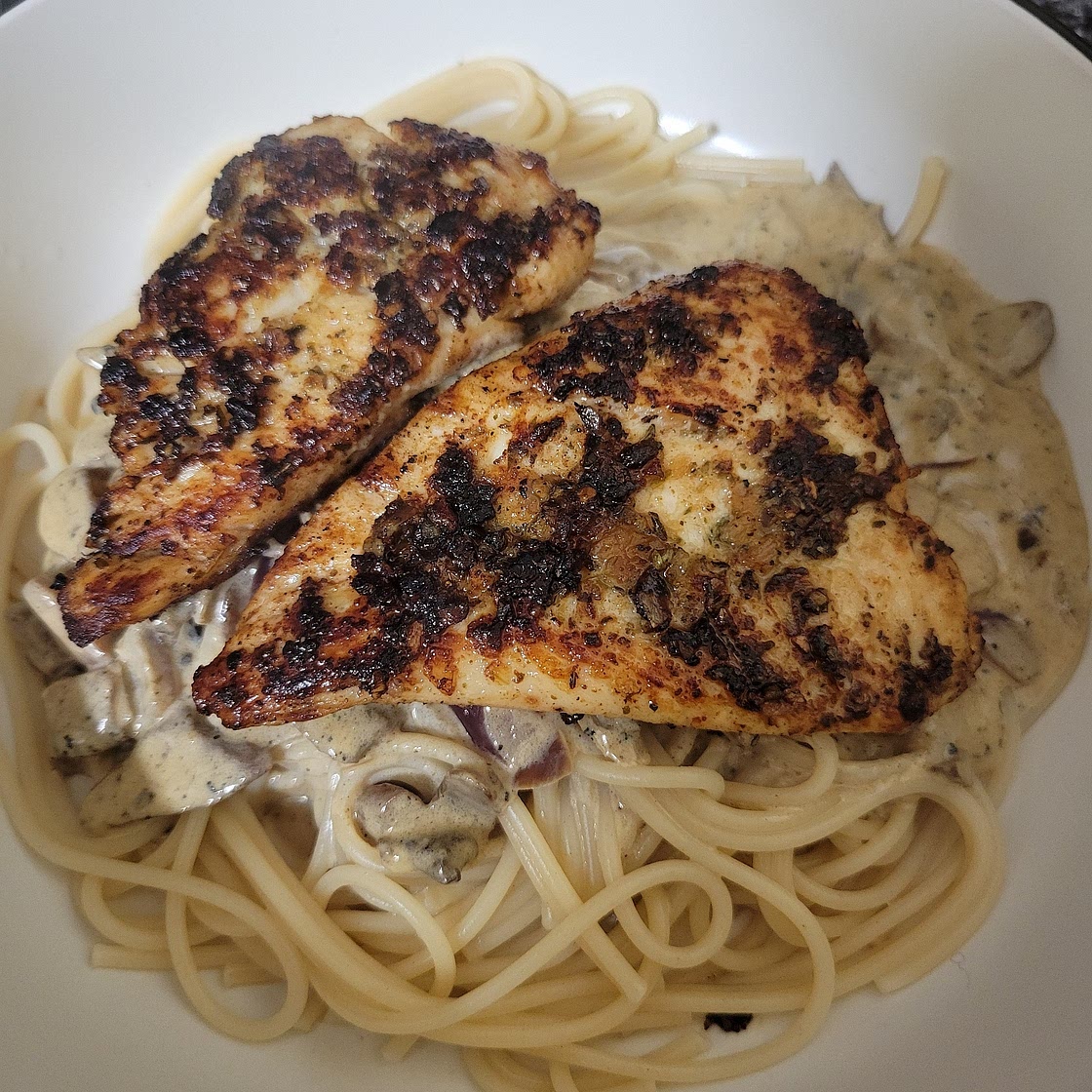 Creamy Garlic Parmesan Mushroom Chicken