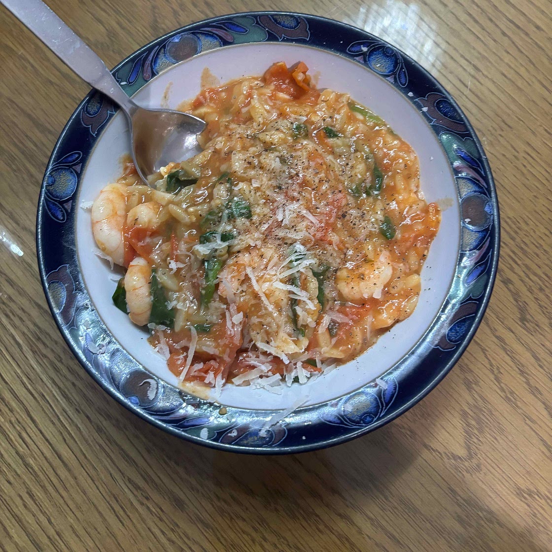 Healthy Shrimp Tomato Orzo