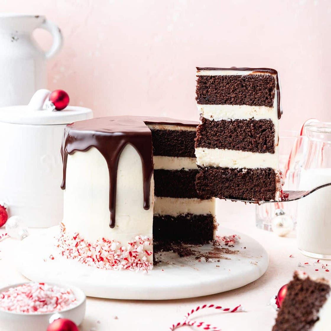 Chocolate Peppermint Layer Cake