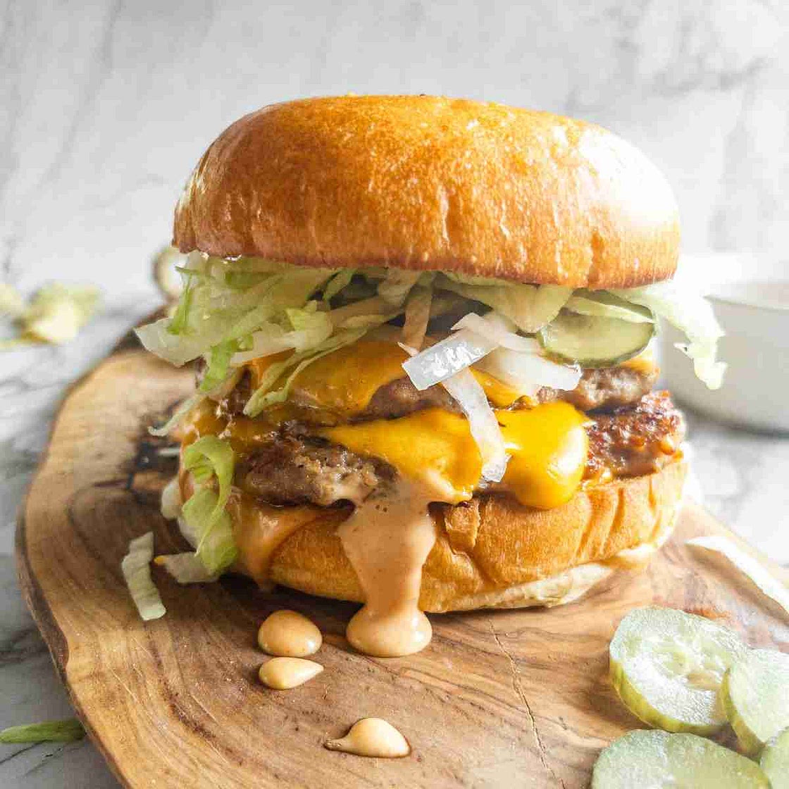 Turkey Smash Burgers with Secret Sauce