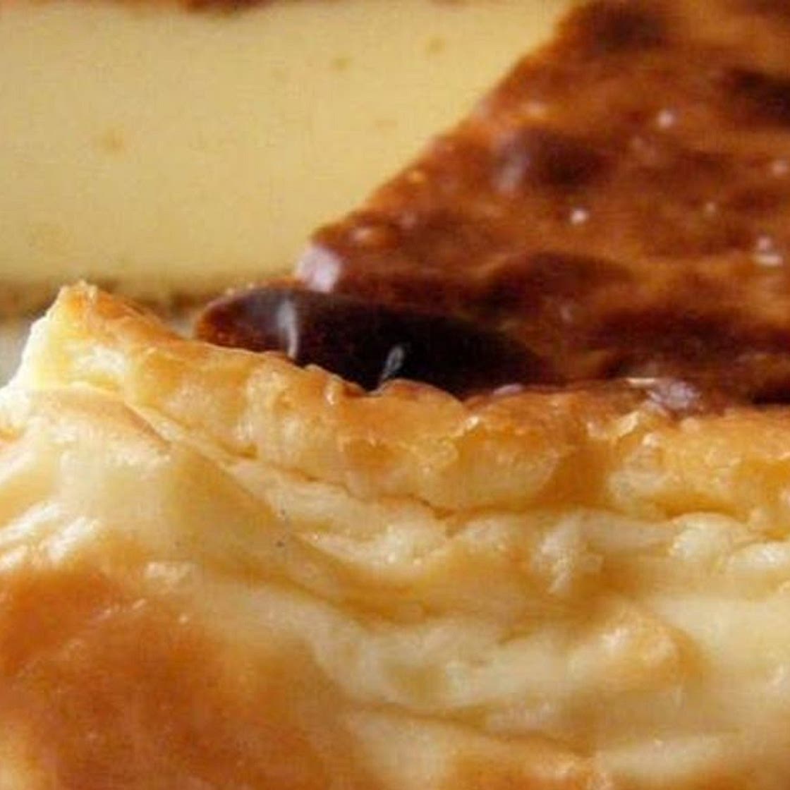 Rich and Browned Camembert Cheesecake