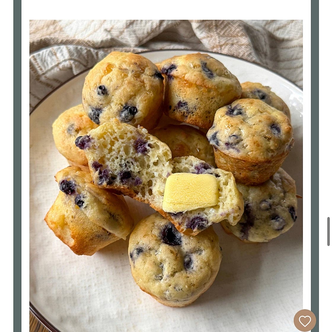 Toddler protein blueberry muffins