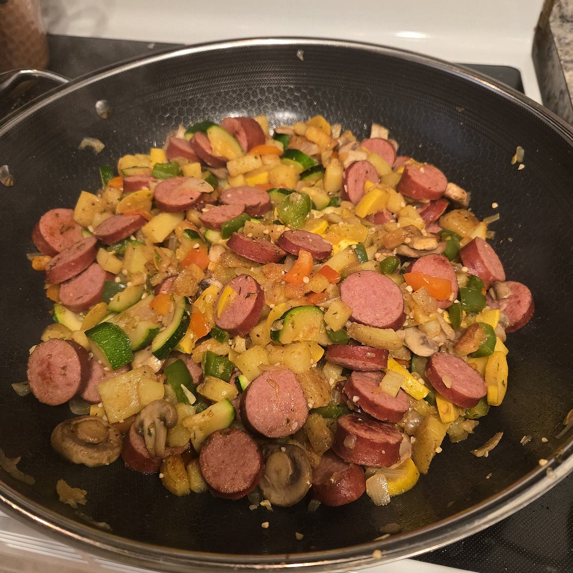 Chicken Sausage and Vegetable Skillet