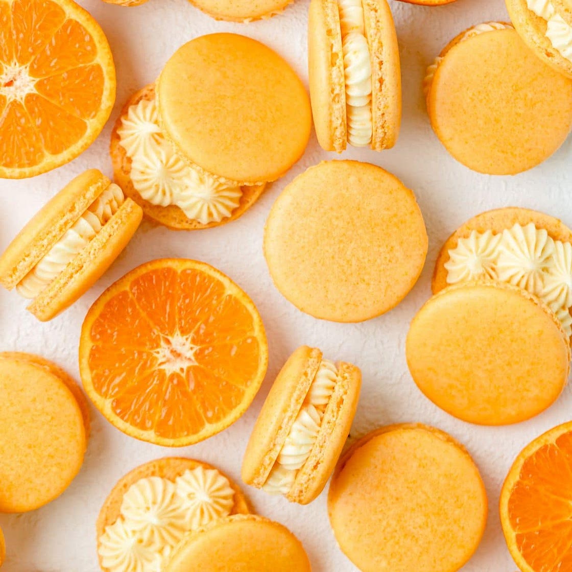 Orange Creamsicle Macarons