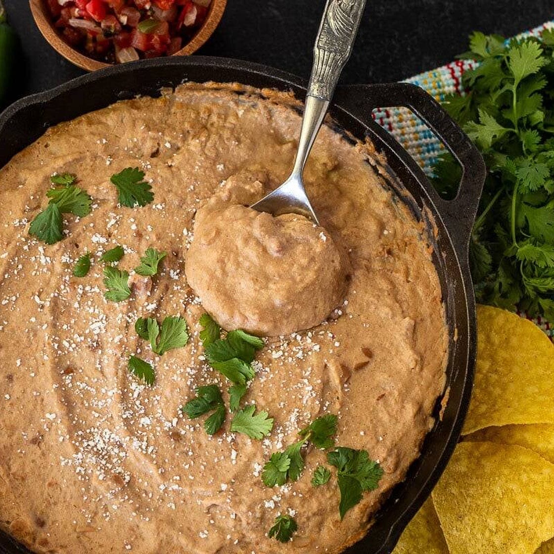 Cheater Restaurant Style Refried Beans