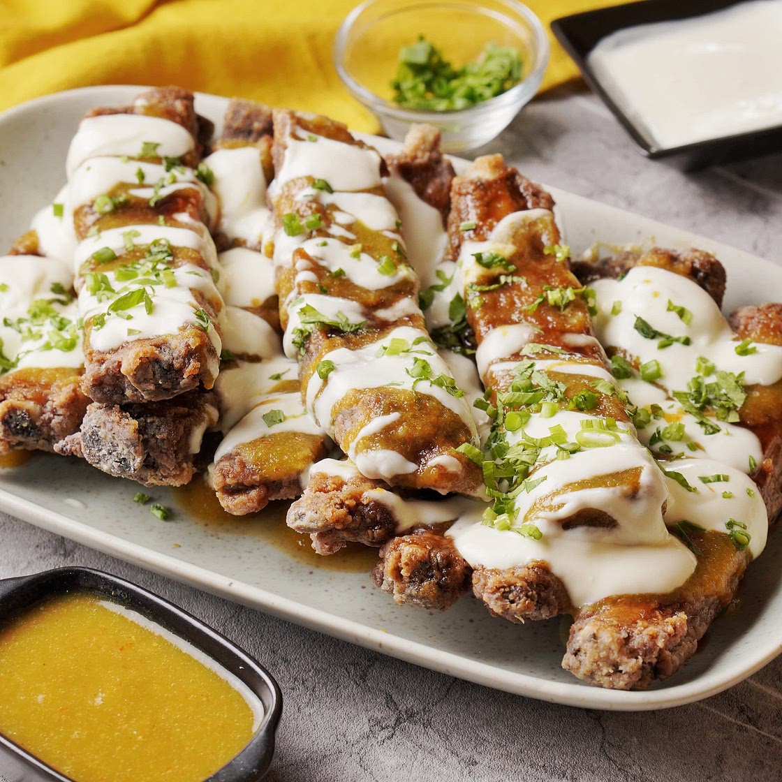 Delicious Deep Fried Pork Ribs