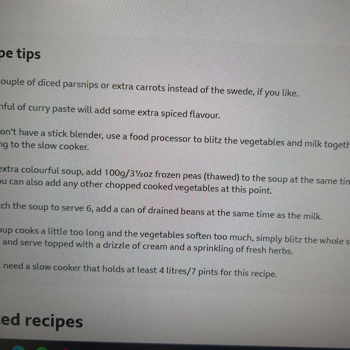 Slow Cooker Vegetable Soup