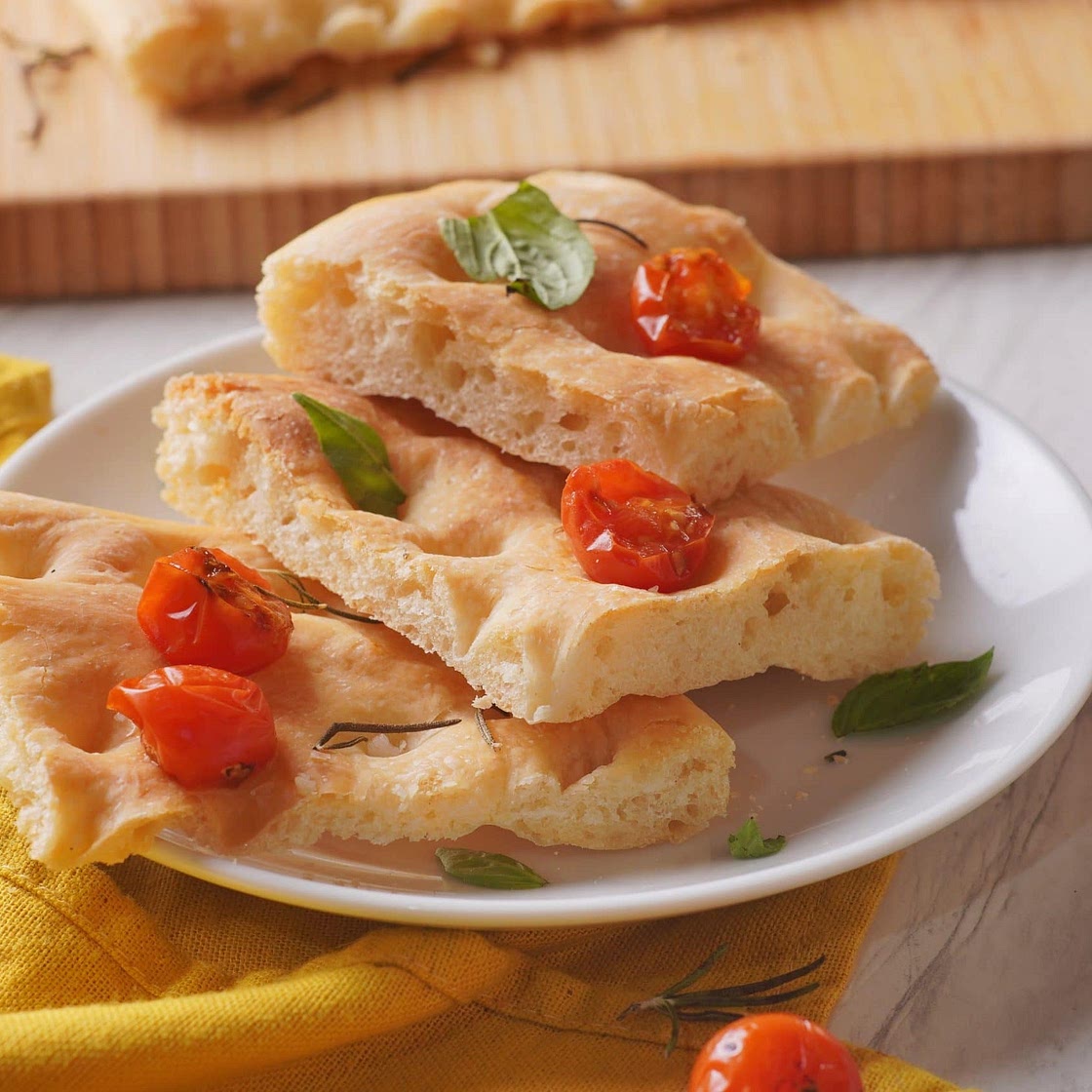 Focaccia Genovese with Rosemary