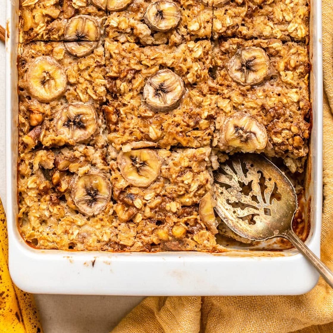 Banana Bread Baked Oatmeal