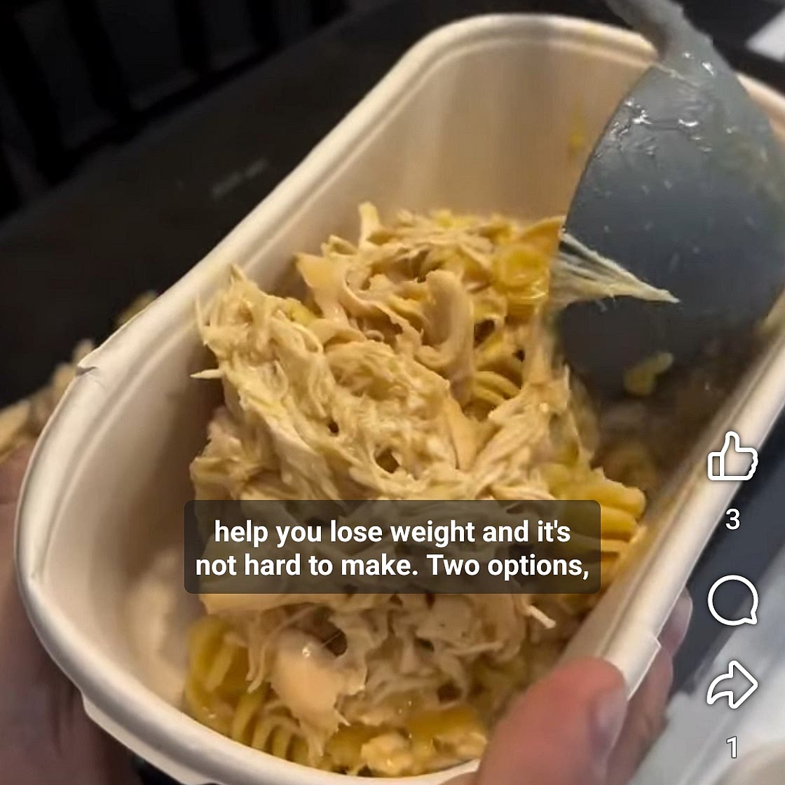 High Protein Garlic Parmesan Chicken Pasta