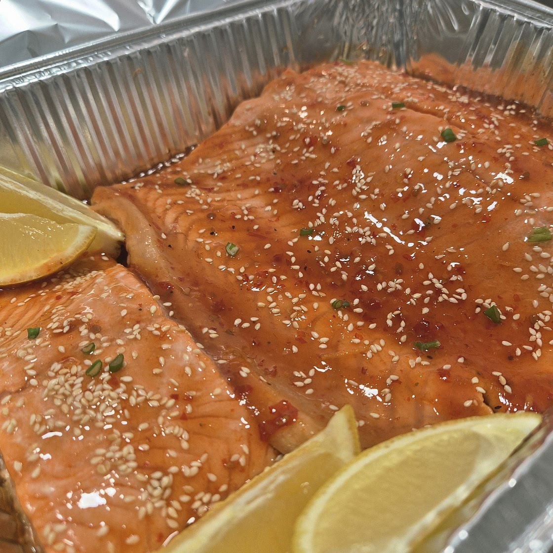 Grilled Lime and Sweet Chilli Salmon