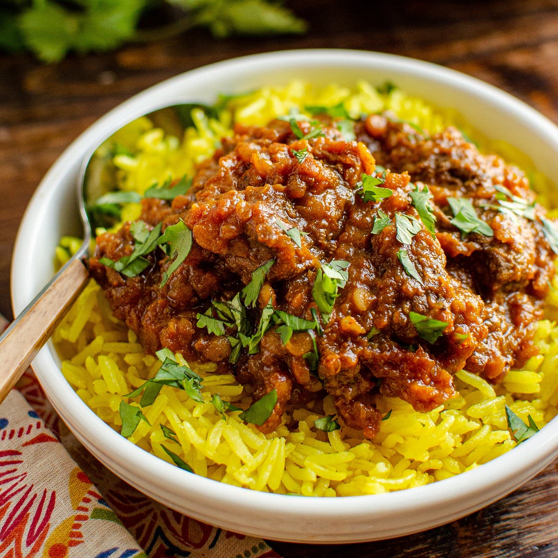 Beef Dhansak (Stove Top and Pressure Cooker)