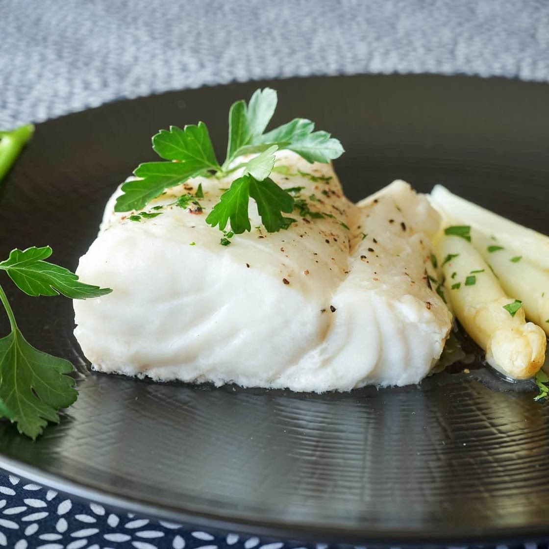 Dos de cabillaud vapeur