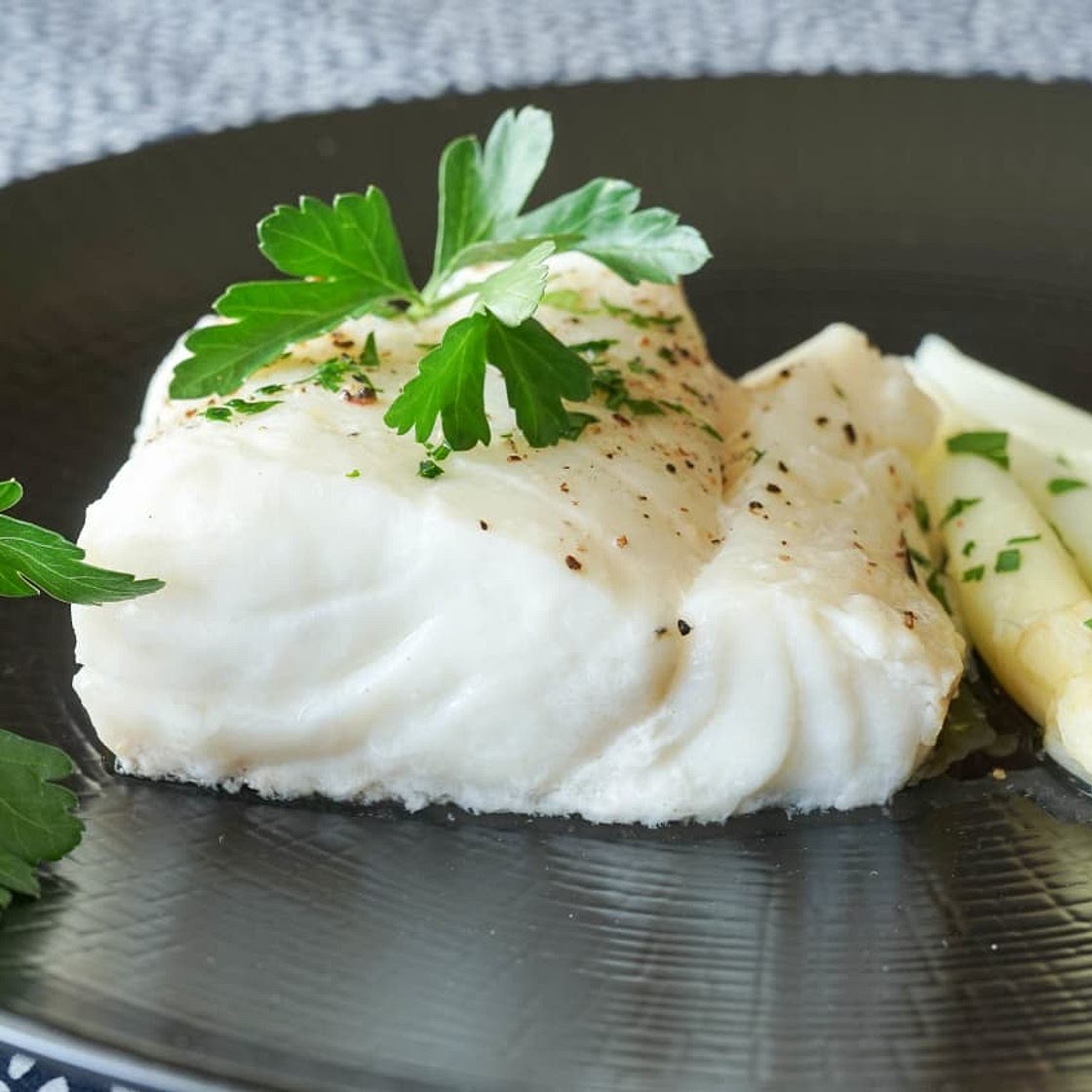 Dos de cabillaud vapeur