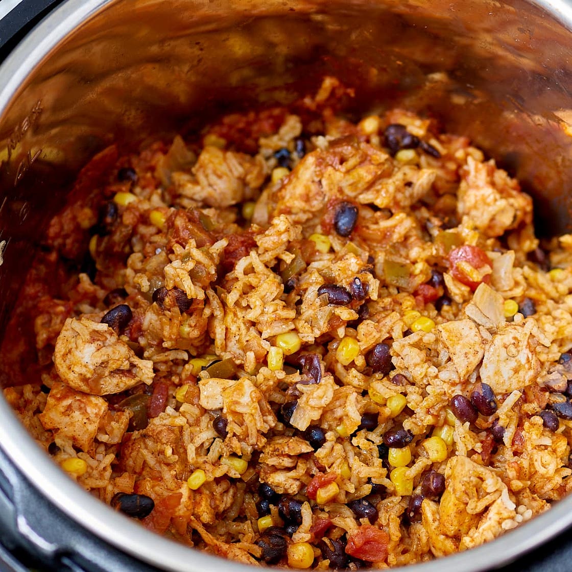 Instant Pot Weeknight Chicken and Rice Burrito Bowls