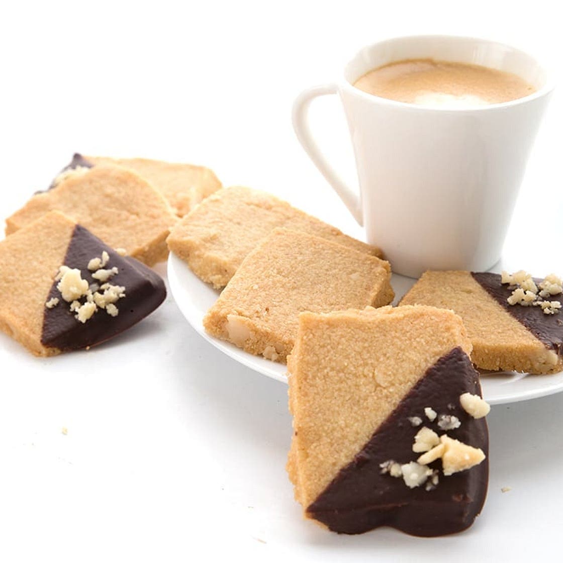 Macadamia Shortbread Cookies