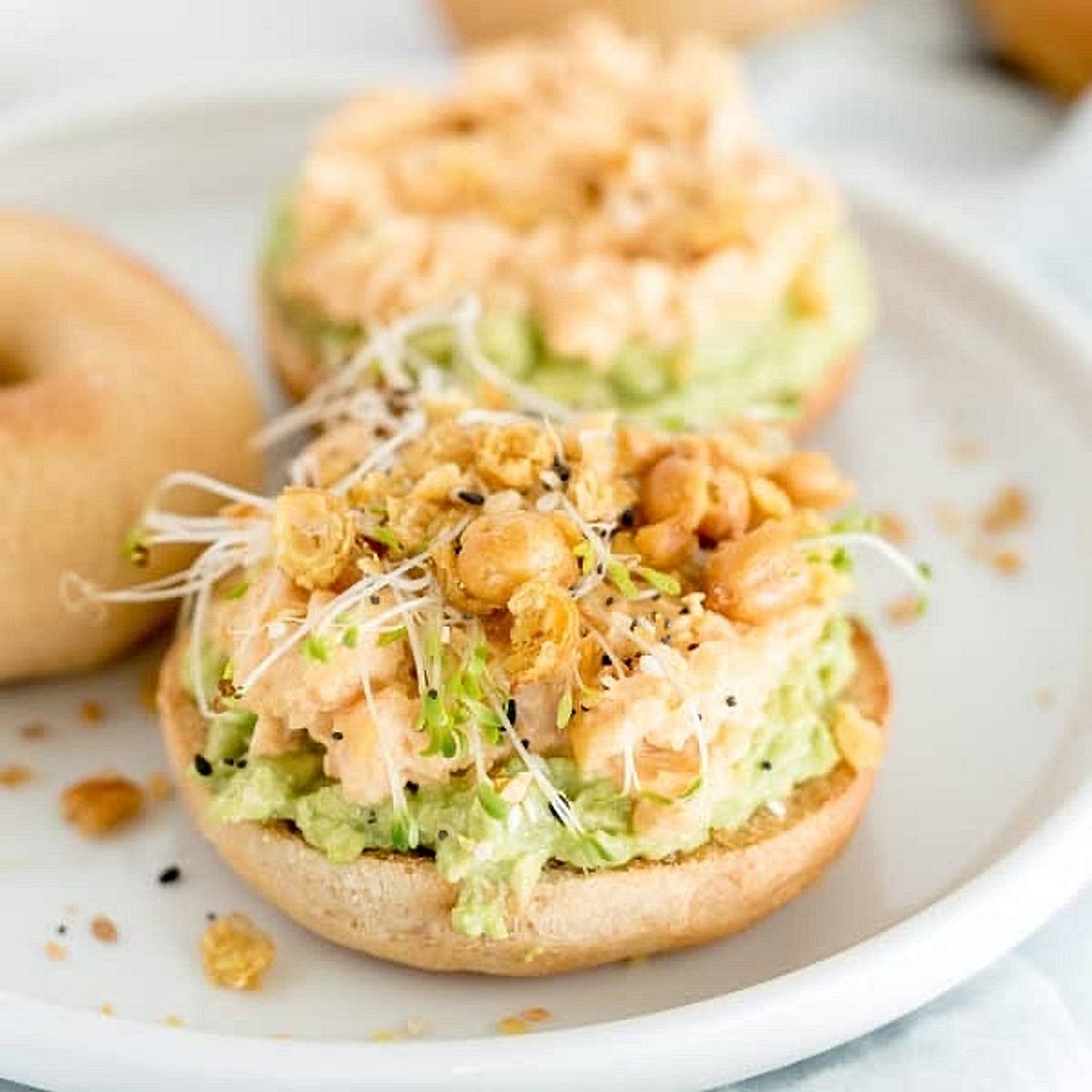 Chickpea Smash Bagel