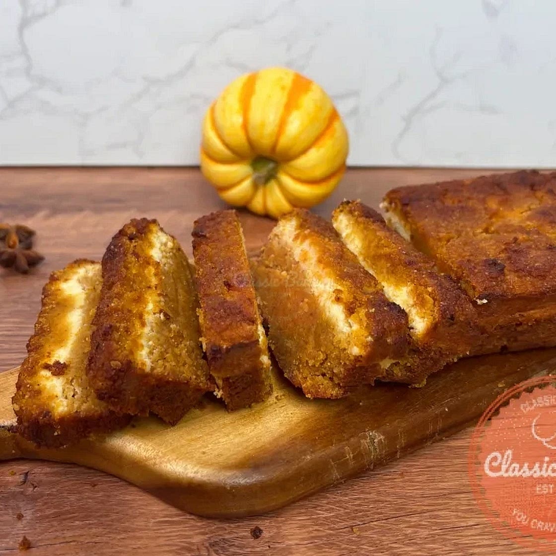 Pumpkin Bread with Cream Cheese