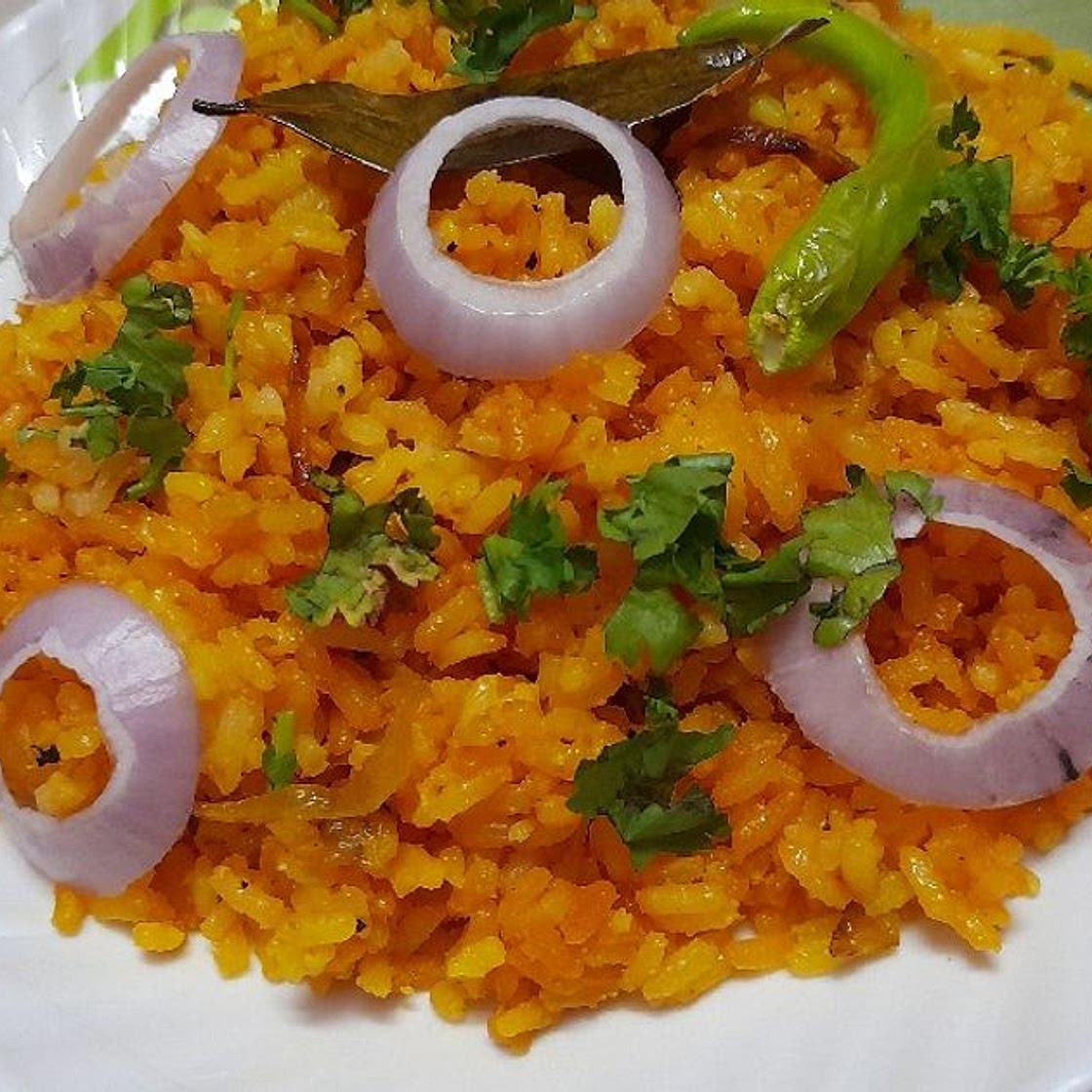 टर्मरिक राइस (turmeric rice recipe in hindi)