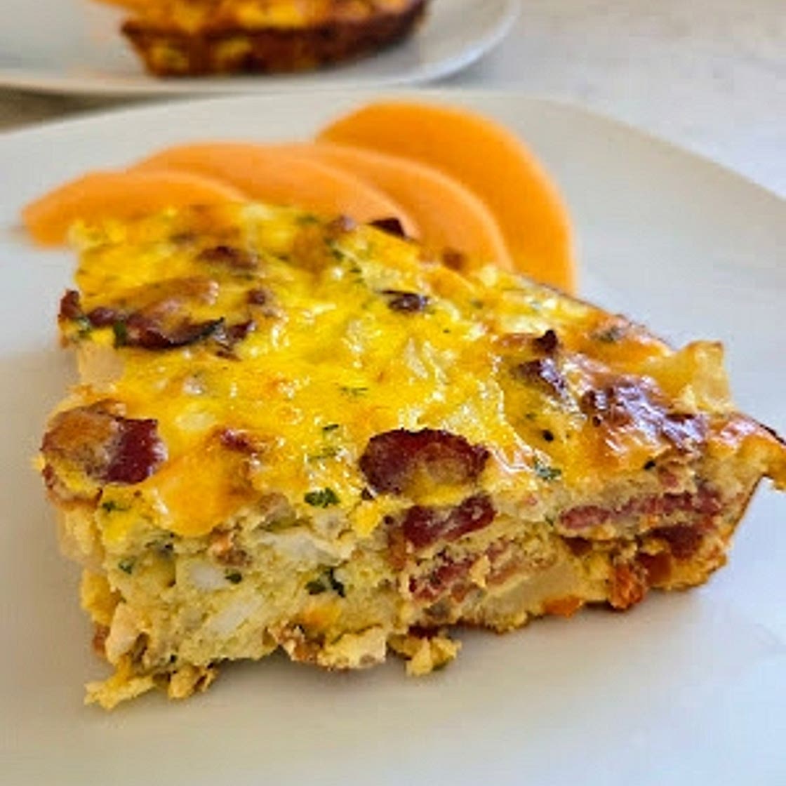 Crustless Bacon Cheese Quiche