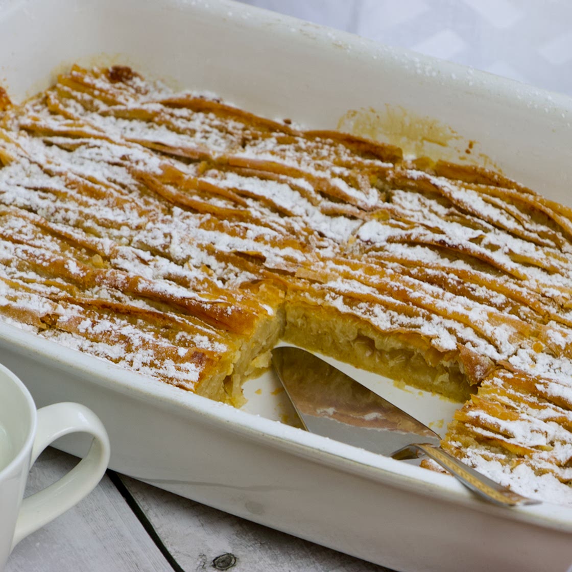 Crinkle Cream Pie with Filo