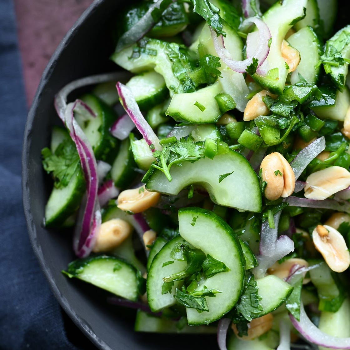 Thai Cucumber Salad with Peanuts