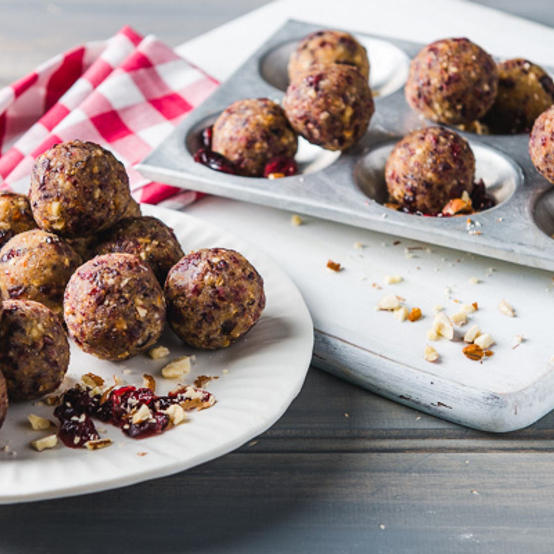 Gluten free almond & cranberry balls
