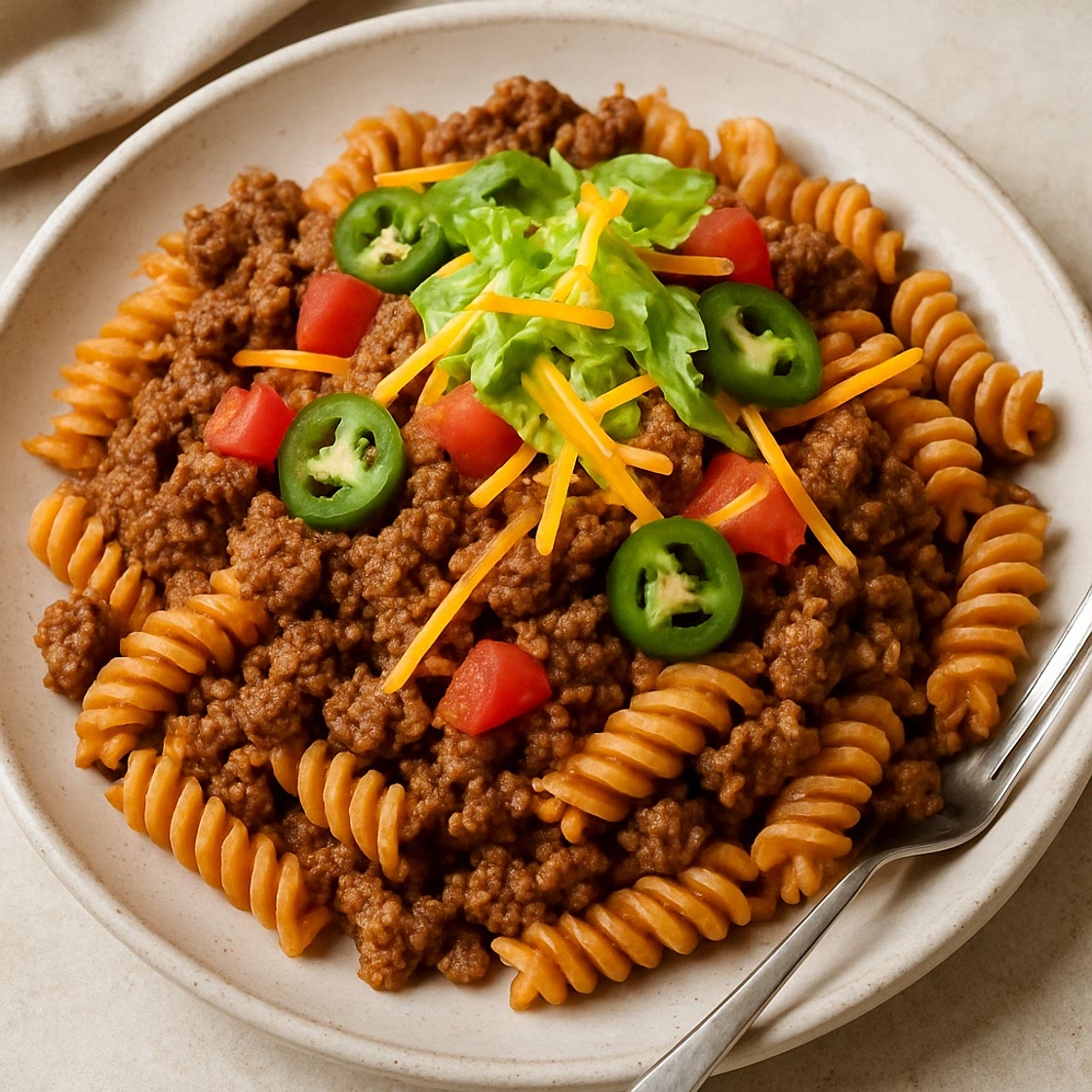 High-protein taco pasta