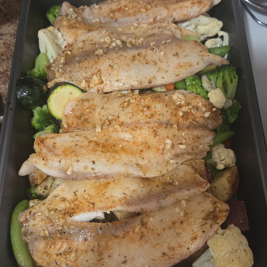 GARLIC BUTTER OVEN BAKED TILAPIA