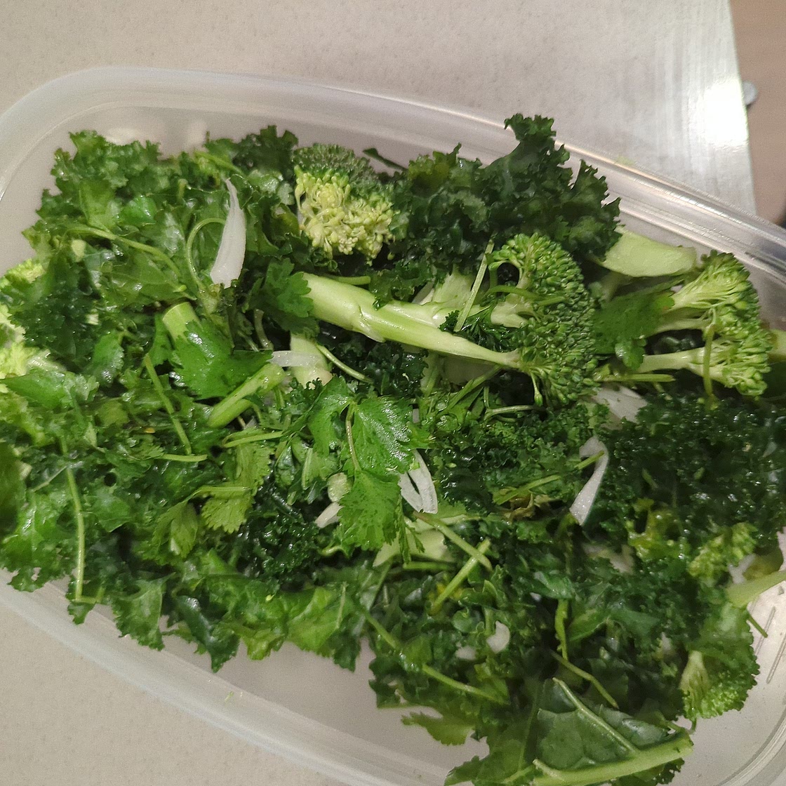Broccoli Kale Cilantro Sambol