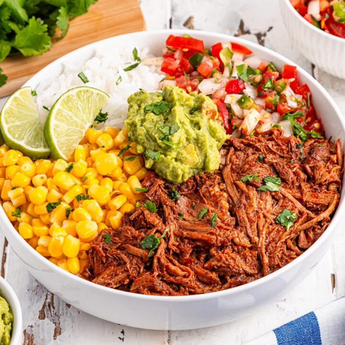 Slow Cooker Birria Bowls