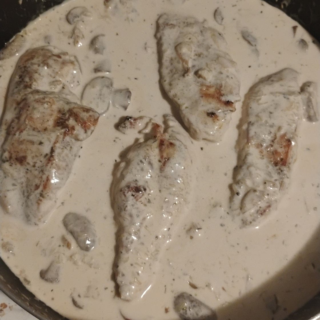 Creamy Garlic Parmesan Mushroom Chicken