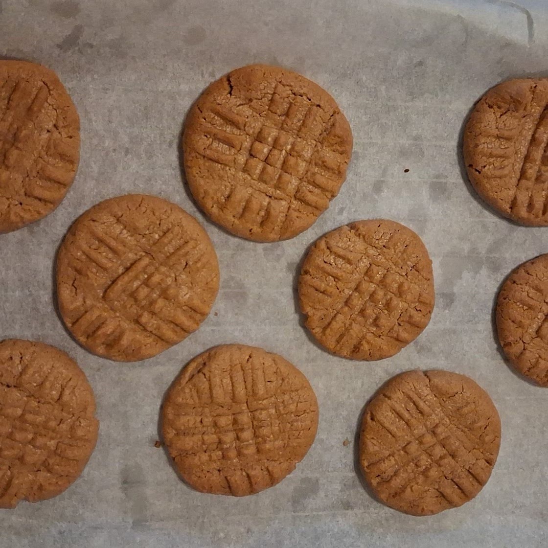3-Ingredients Peanut Butter Cookies