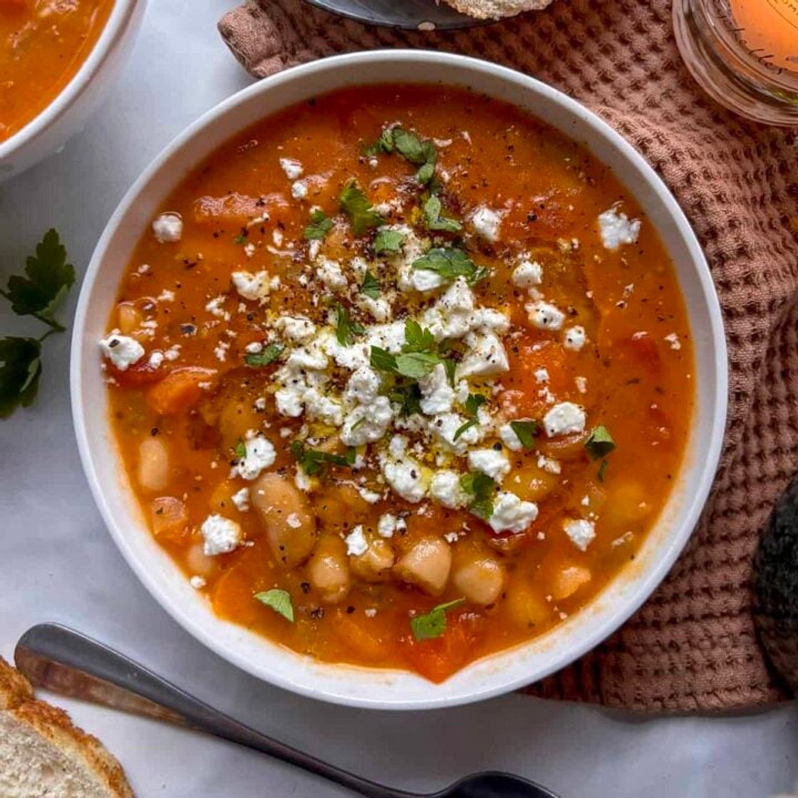 Greek White Bean Soup (Fasolada)
