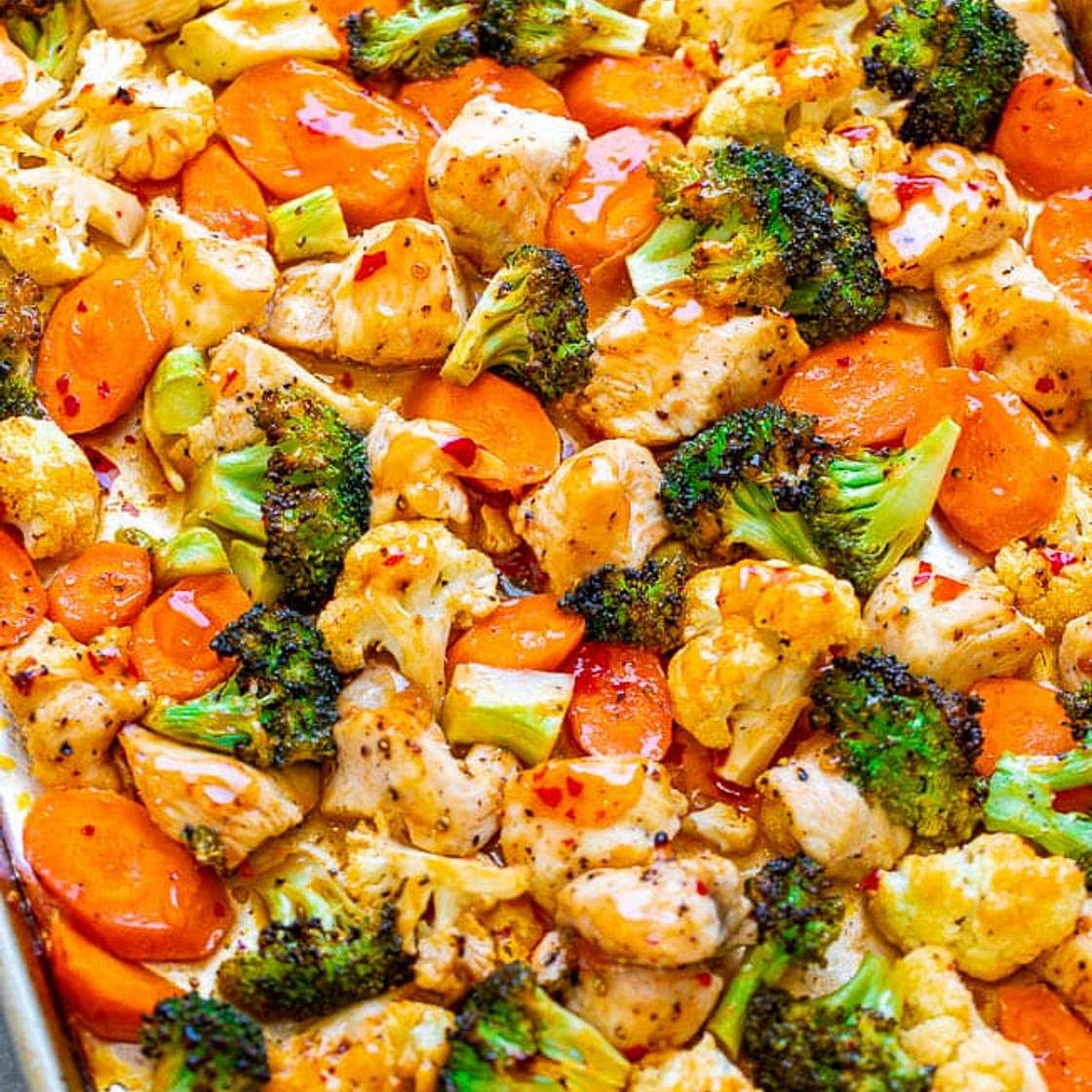 Sweet Chili Roasted Chicken and Vegetables